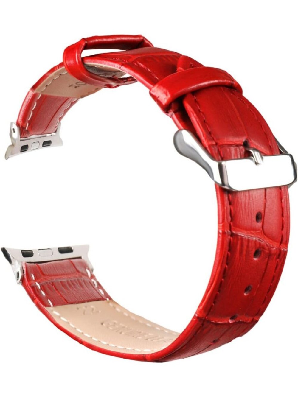 Stylish Alligator Leather Watch Band for Apple Watch 38mm-45mm, Replacement